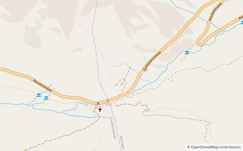 Klausen Pass location map