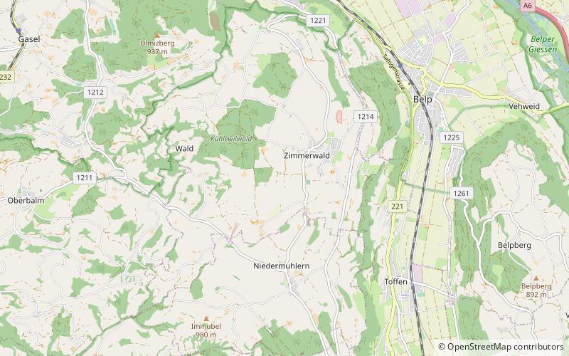 Sternwarte Zimmerwald location map