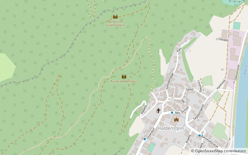 Alt-Haldenstein Castle location map