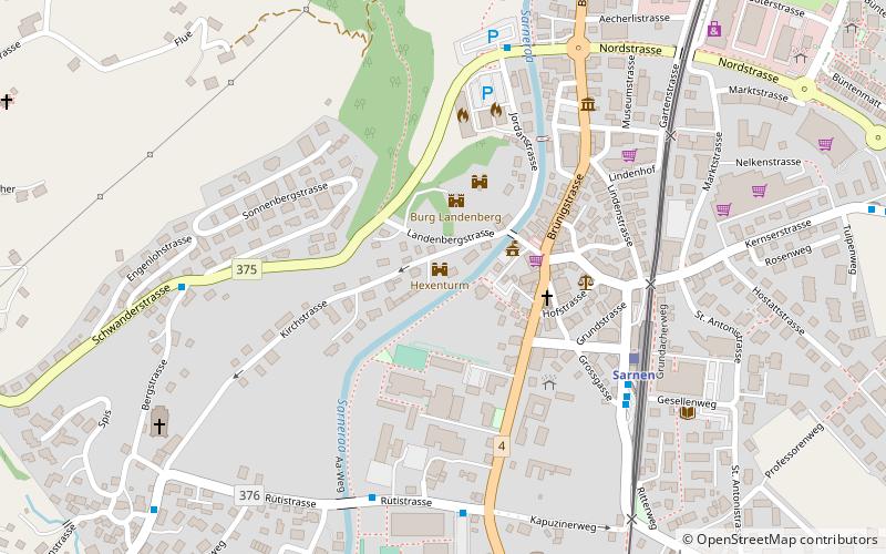 Hexenturm location map