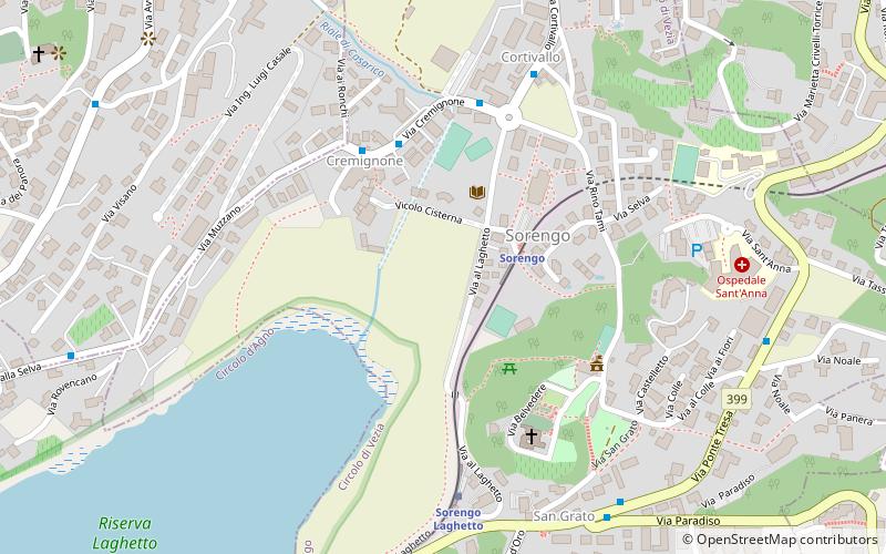 Sorengo location map
