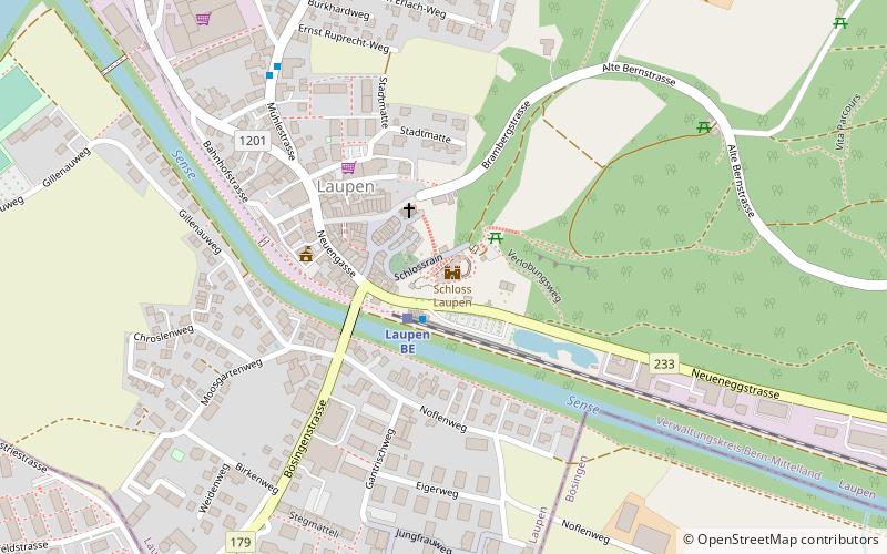 Laupen Castle location map