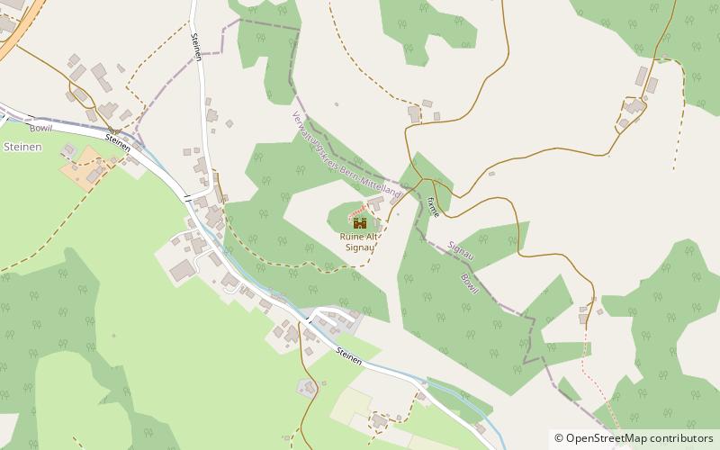 Ruine Alt-Signau location map