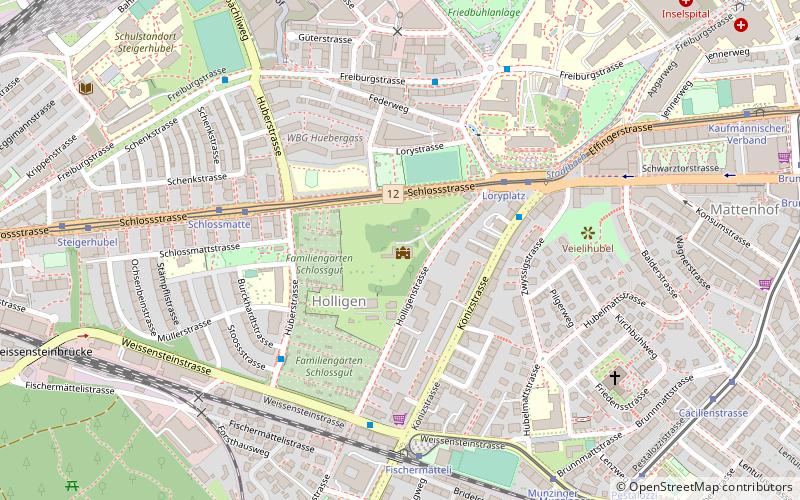 Holligen Castle location map