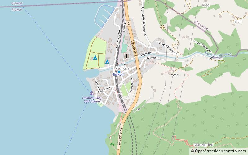 Sisikon location map