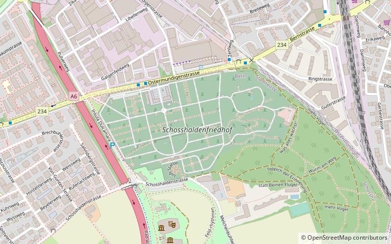 Schosshaldenfriedhof location map