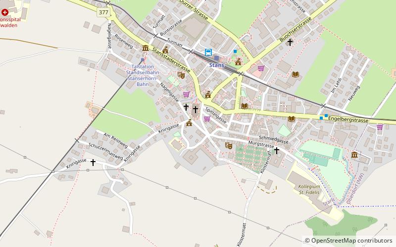 Winkelrieddenkmal location map
