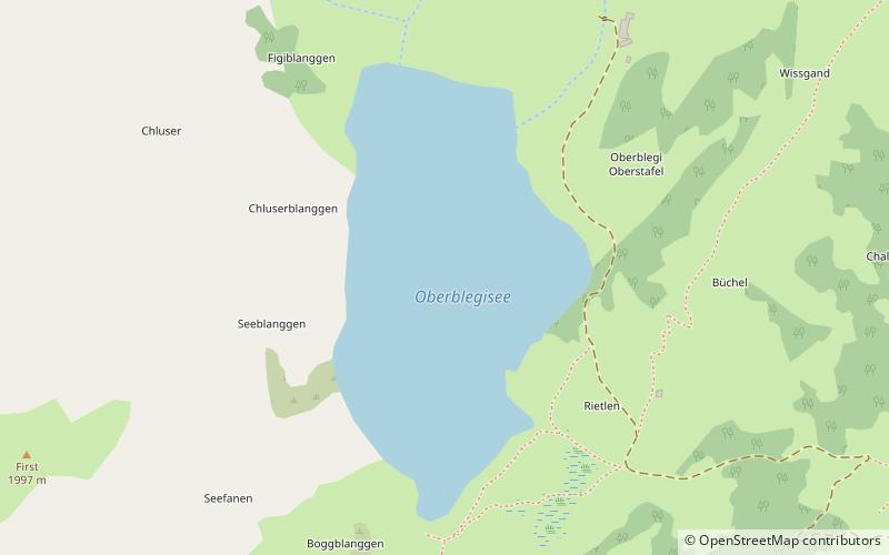 Oberblegisee location map