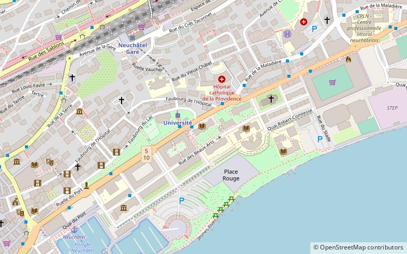 University of Neuchâtel location map