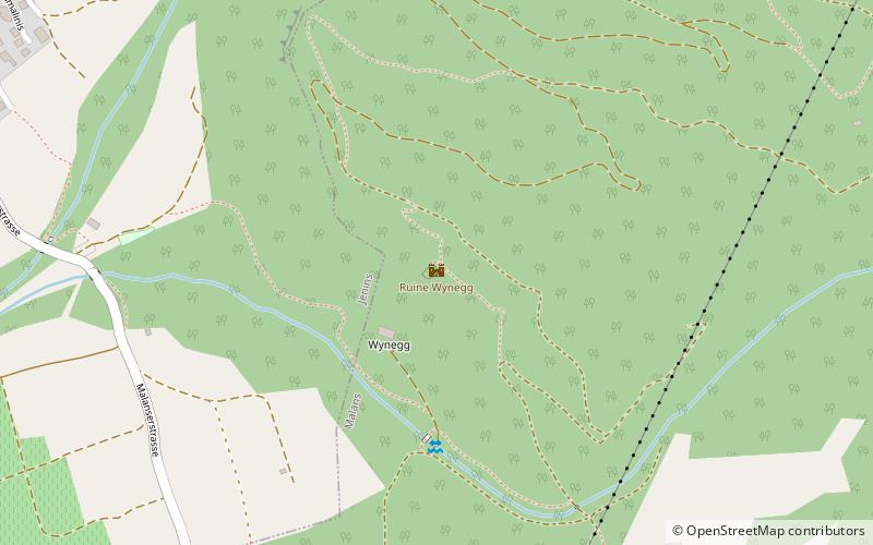Wynegg Castle location map