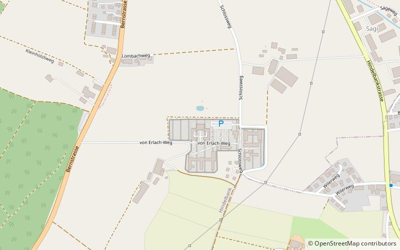 Hindelbank Castle location map