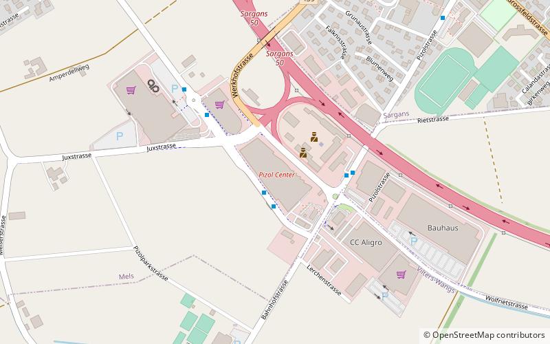 Pizol Center location map