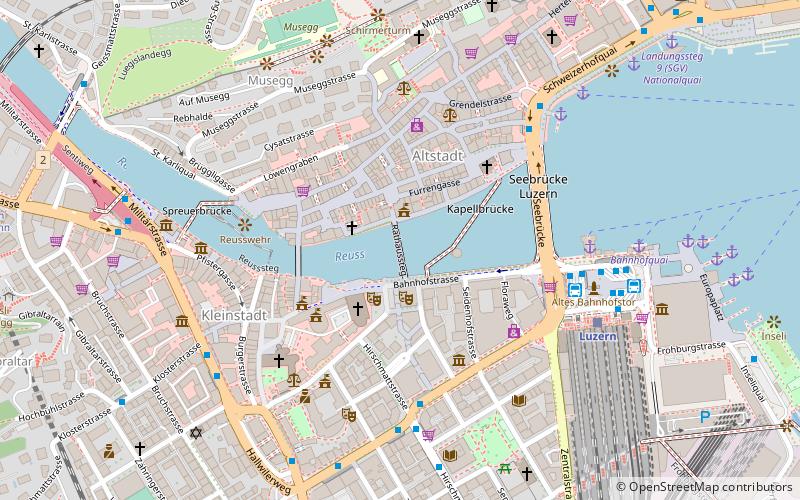 rathaus steg lucerna location map
