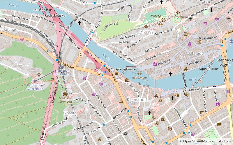 Lucerne Nature Museum location map