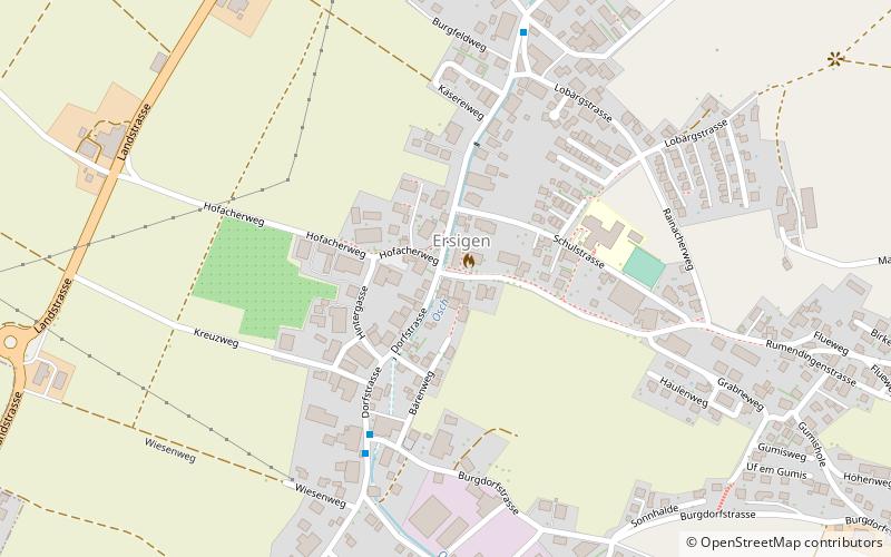 Ersigen location map