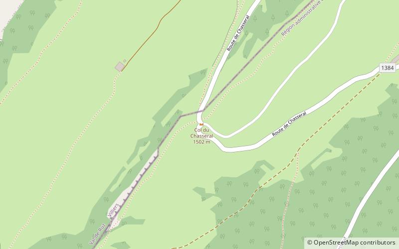 Col du Chasseral location map