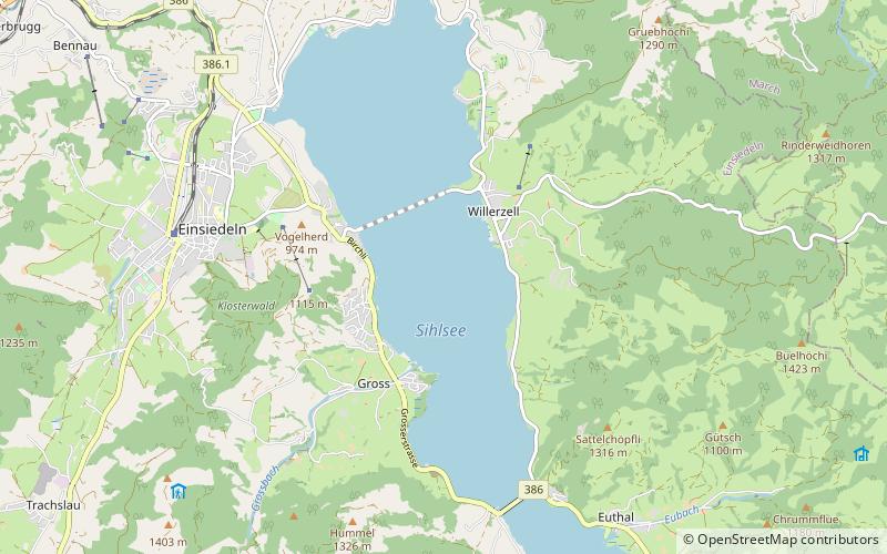 Lac de Sihl location map