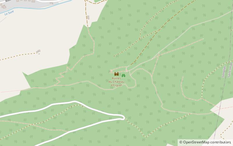 Burgruine Erguel location map