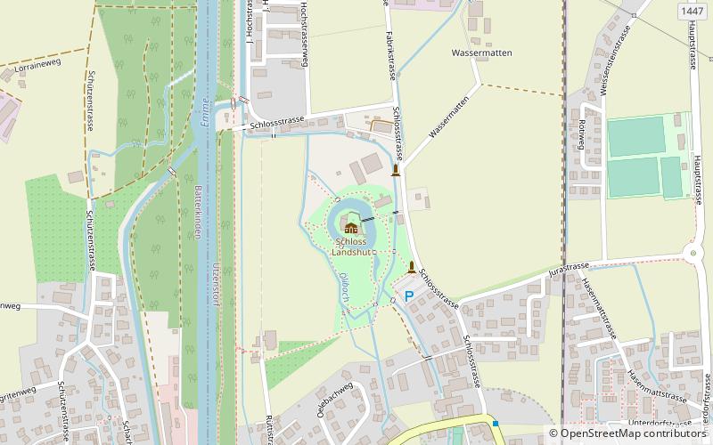 Landshut Castle location map