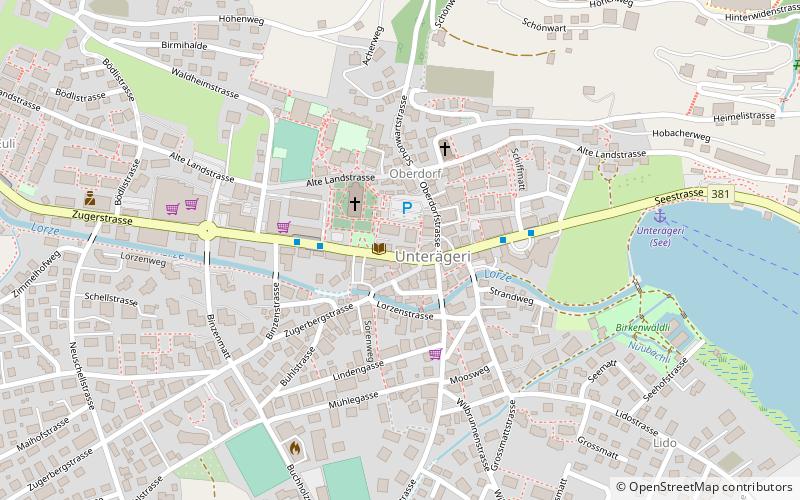 Unterägeri location map