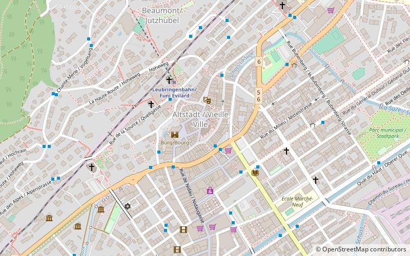 Stadtkirche Biel location map