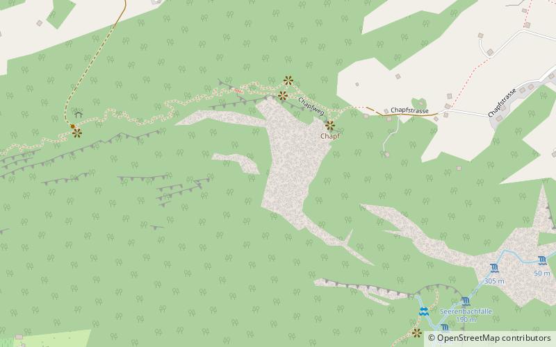 Seerenbach Falls location map