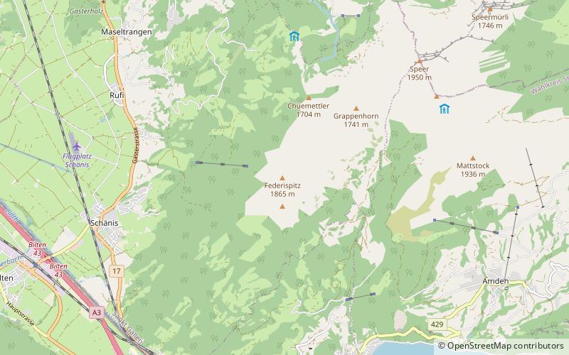 Federispitz location map