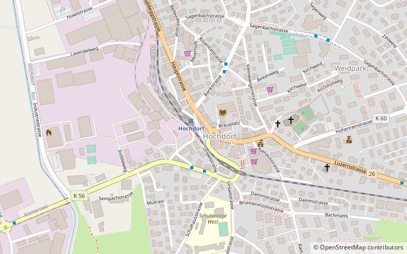 Hochdorf LU location map