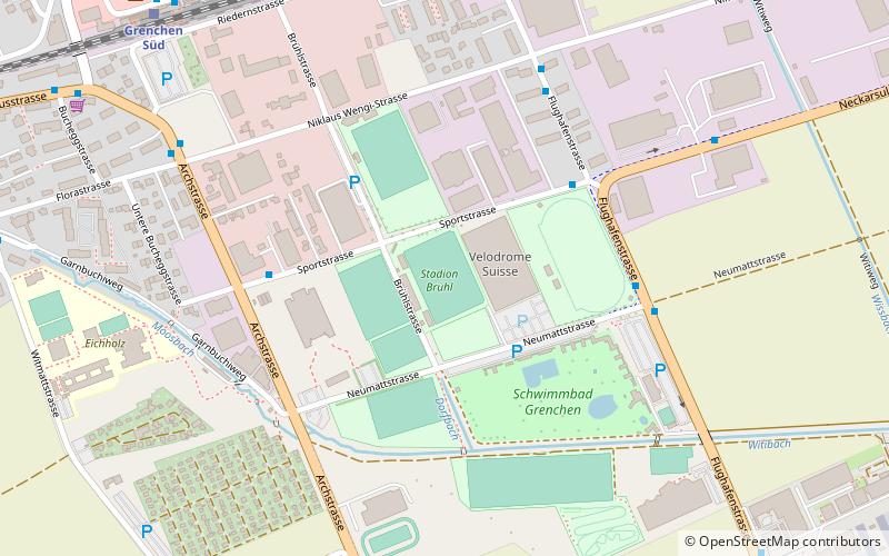 stadion bruhl granges location map