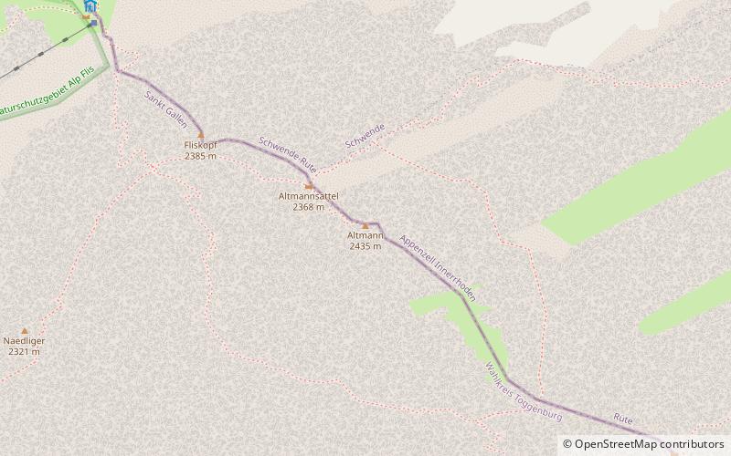 Altmann Mountain location map