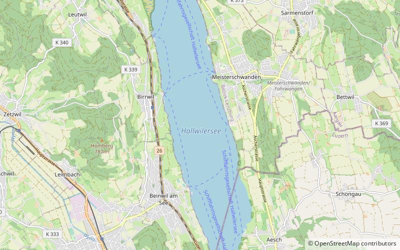 Hallwilersee location map