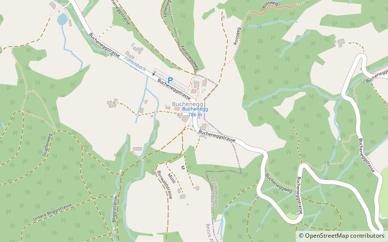 Buechenegg Pass location map
