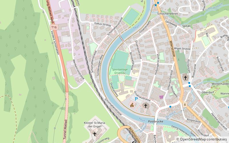 Skatepark Wattwil location map