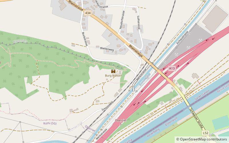 Burg Blatten location map