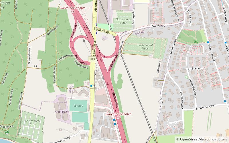 Zimmerberg-Basistunnel location map