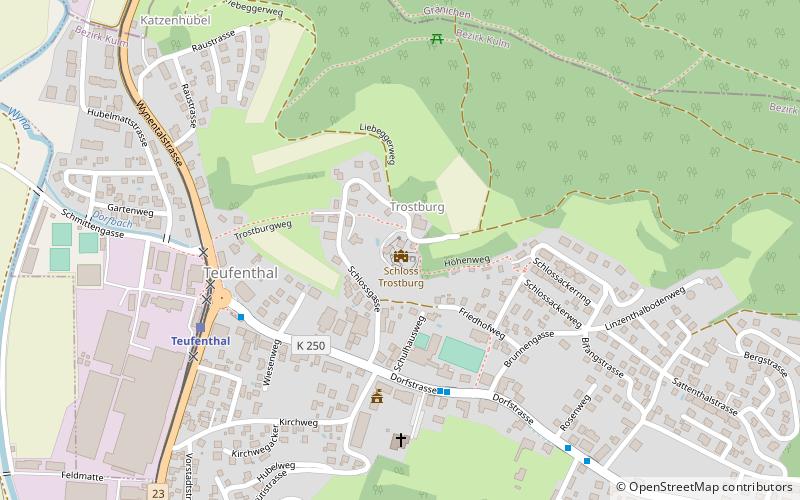 Trostburg location map