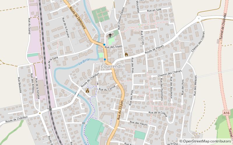 courrendlin location map
