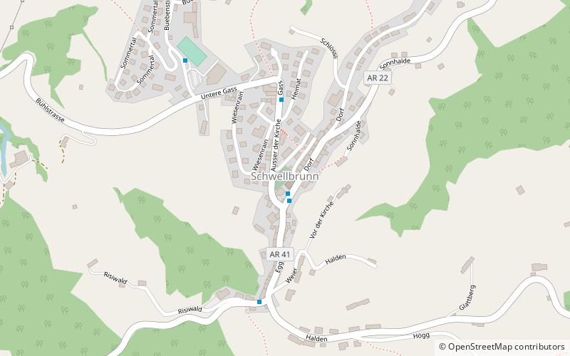 Schwellbrunn location map