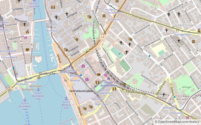 Hirschengraben Tunnel location map