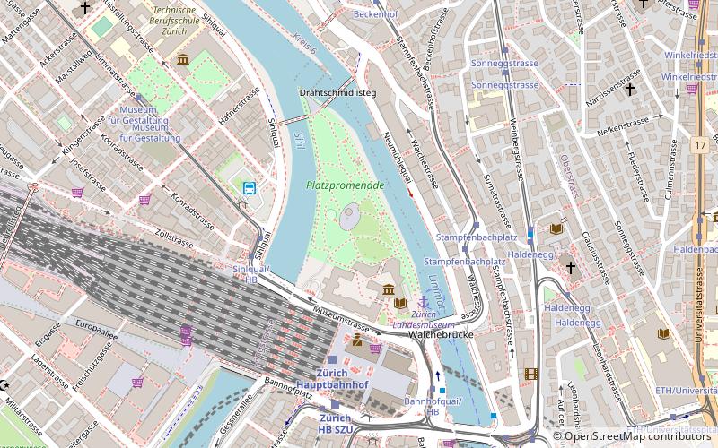 Platzspitz location map