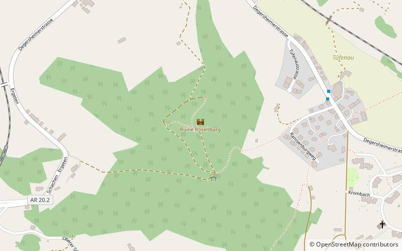 Rosenberg Castle location map