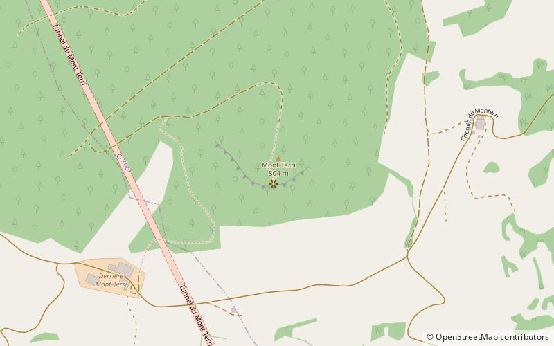 Oppidum auf dem Mont Terri location map