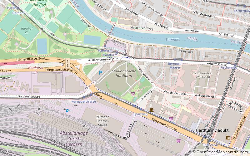 Stadion Zürich location map