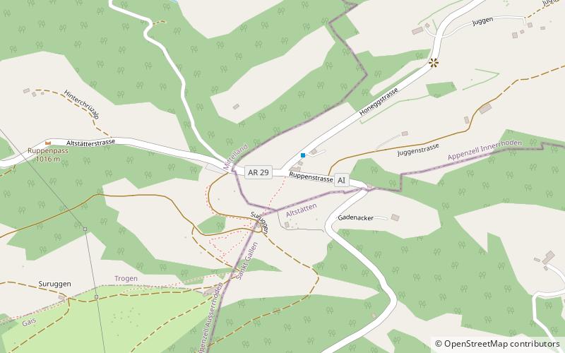 Ruppen Pass location map