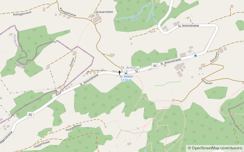 St. Anton Pass location map