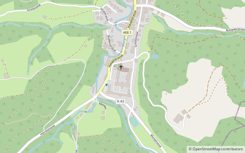 Fischingen Abbey location map