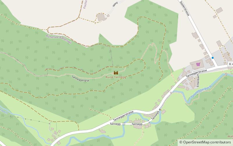 Tannegg Castle location map