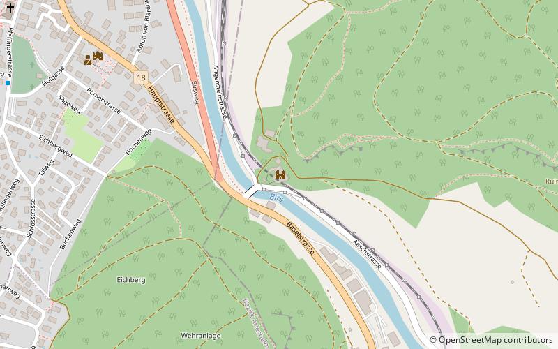 Angenstein Castle location map