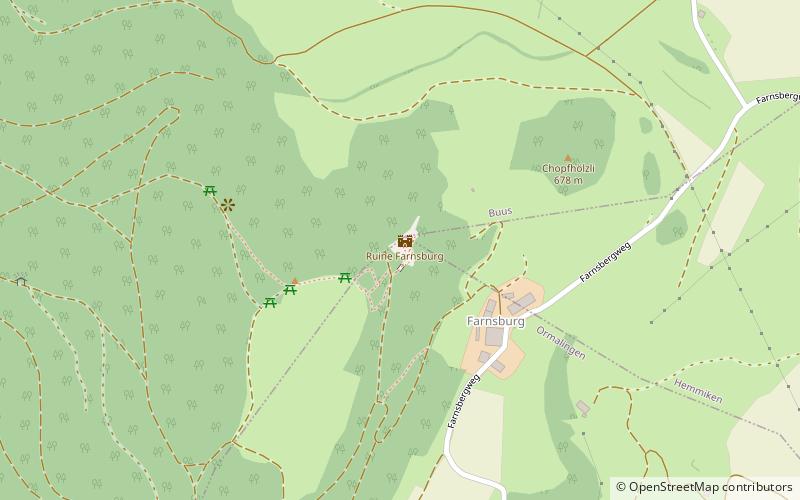 Ruine Farnsburg location map