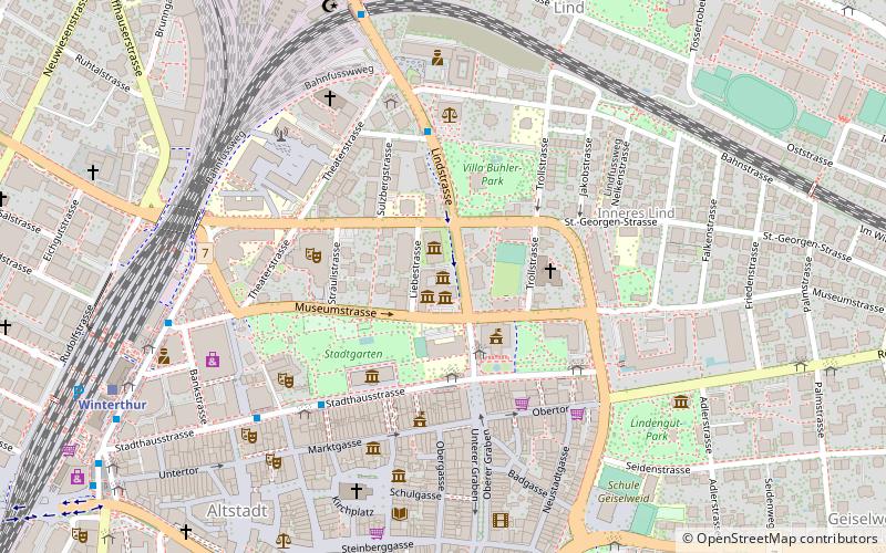 Kunst Museum Winterthur – Beim Stadthaus location map